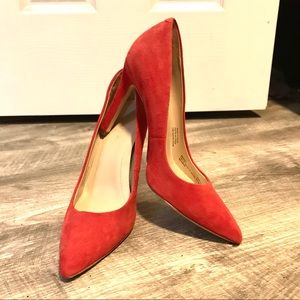 Calvin Klein red heel . 7.5
